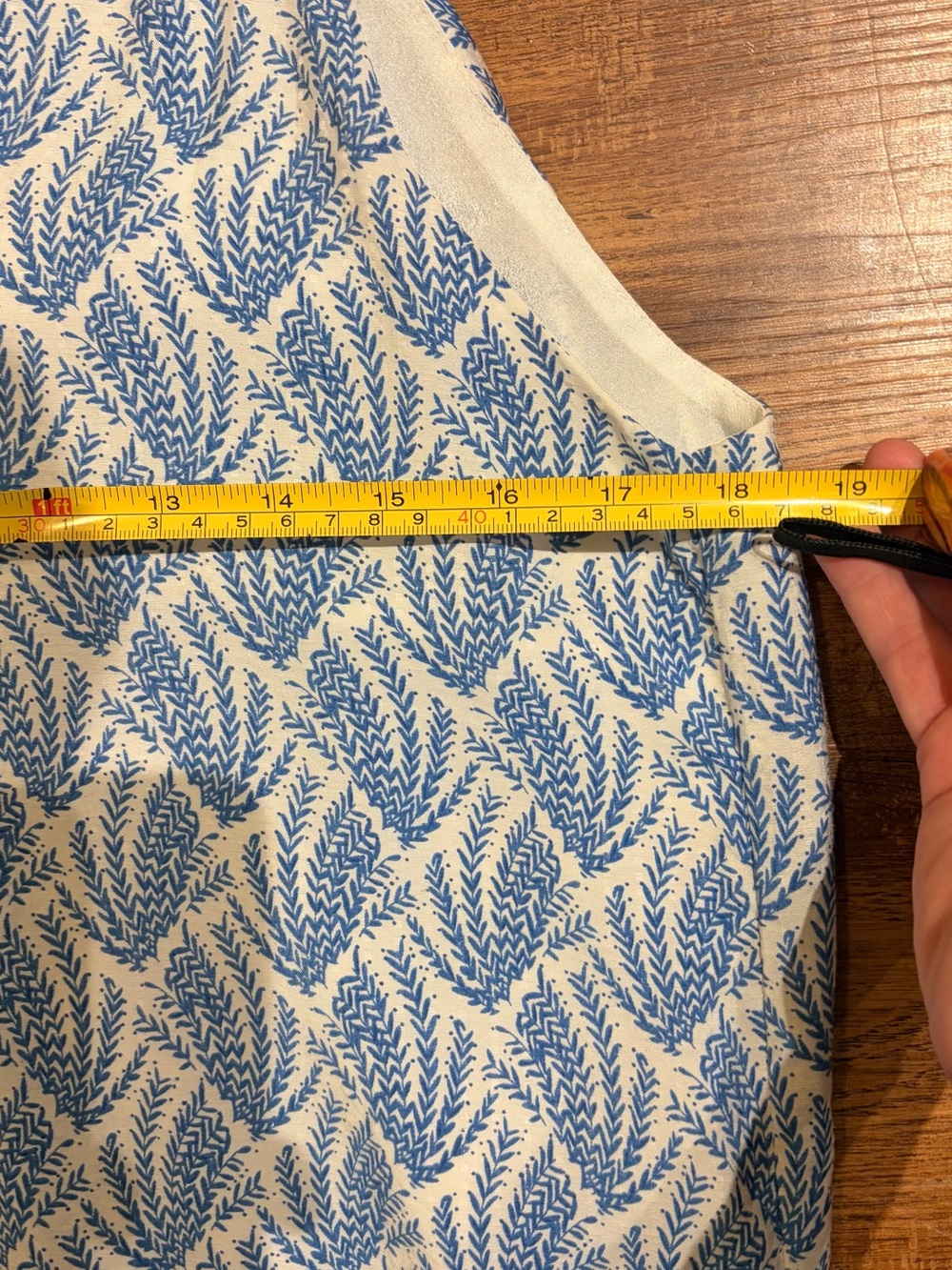 THML Blue & White Printed Halter Dress with Rainbow Embroidery - Picture 13 of 15